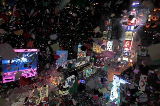 Confetti sur Time Square